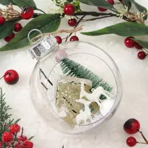 크리스마스장식 투명 장식볼(12cm) 트리 오너먼트 AVJ5+4FSN