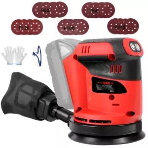 전동 샌딩기 원형 무선 랜덤 오비탈 샌더 125MM 핸드 오빗 3단 속도 목공 샌딩 도구 밀워키 18V 배터리 핀