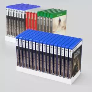 PS5/PS4/PS3/Xbox 시리즈 S  X/Xbox one 게임용 비디오 게임 수납함 스탠드 타워 범용 게임 디스크 홀더 수