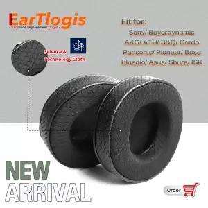 EarTlogis 테크놀로지 천 쿠션 커버 90mm 100mm 105mm 110mm 70mm 가죽 이어 패드 Bluedio ISK Beyerdynami