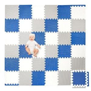 플레이 플래툰 무독성 폼 퍼즐 바닥 매트 편안하고 두껍고 쿠션감 있는 운동 타일 36개(12