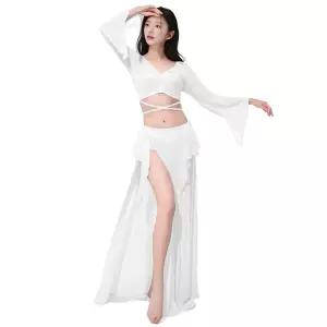 밸리 댄스 의상 의류 단체복 클래스 긴팔 요정 연습