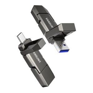 uny 1TB 휴대용 외장 하드 드라이브 최대 500MB /s USB 솔리드 스테이트 안드로이드 폰 태블릿 노트북 맥북 PC용 3.2 듀얼 SSD