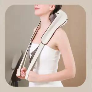 샤인스타400 무선 안마기 온열 주무름 목 어깨 마사지기 기계 c타입 충전식 가정용