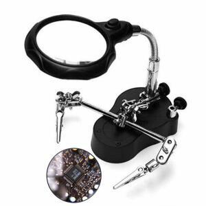 [2개구성] 확대경 기 건담도색 인두 스탠드 정밀작업 AWCA85E5