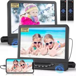 펠레만 12인치 자동차용 휴대용 DVD 플레이어 HDMI 입력이 가능한 1080 HD 자동차 듀얼 스크린 스피커가