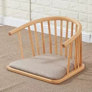 다다미 인용 등받이 식 식탁 의자 화천월석 원목 다도