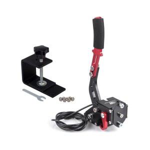 16비트 SIM PC 레이싱 게임용 ZHSYMX USB 핸드브레이크 G27 G29 G920 G923 T500 T300과 호환 고정 집게 전용 시스템 블랙으로 선형 시뮬레이션