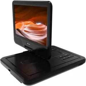 내장 스피커 스위블 화면 충전식 배터리 리모컨이 있는 에머슨 EPD-1001 휴대용 10인치 DVD 플레이어 -