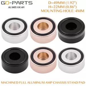 모니터스피커스탠드 거치대 기계 풀 알루미늄 Hifi 스피커 발 바닥 스탠드 CD 플레이어 스파이크 앰프 턴테