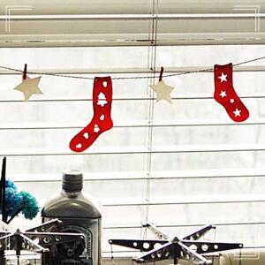 [2개구성] 하나씩 손으로 직접 붙여요 크리스마스 양말 가렌드 바란스 ARW10DE25