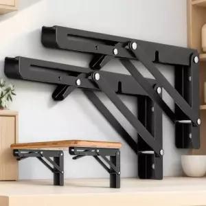 모니터스피커스탠드 거치대 2개 접이식 선반 브라켓 스틸 테이블 작업 공간