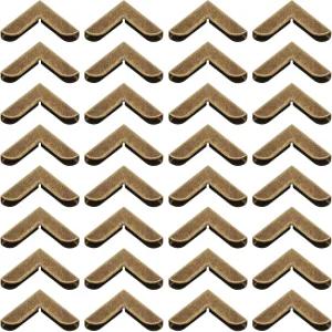 파티킬 20mm 금속 책 모서리 50개 사진 보호자 스크랩북 앨범 제본용 레트로 장식 브론즈