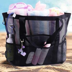[2개구성] 여행 가방 물놀이 수영 비치백 대형 메쉬 LWFKBRNO