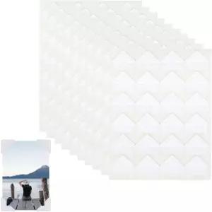 240장 사진 코너 셀프 접착 스티커 스크랩북 애시드 프리 장착 DIY 앨범 다이어리 10장