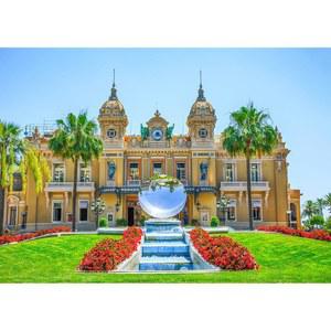 사진 촬영을 위한 Loccor 10x8피트 패브릭 모나코 몬테카를로 배경 몬테 럭셔리 분수 세계 3대 카지노 중 하나 포토존 성인 스튜디오 소품