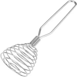 스테인리스 스틸 스프링 코일 거품기 1팩 와이어 휘핑 비터 요리 혼합 블렌딩 비트 교반을 위한 주방