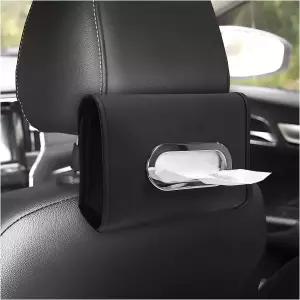 MTRPS 자동차 휴지 홀더 프리미엄 가죽 직사각형 냅킨 케이스 뒷좌석 정리함 클래식 스타일의 일반 사이즈