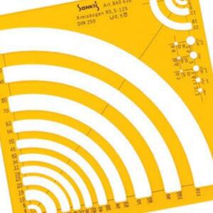 [2개구성] 1 4 NO.840636 템플렛 제도용품 문구 사무용품 산키스 원주 원형 템플레이트 템플릿 EWAD7536