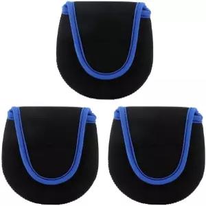 MOPFOL 3팩 플라이 낚시 릴 커버 - 릴용 충격 방지 네오프렌 보호 케이스 내구성 있는 보관 가방