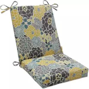 베개 퍼펙트 브라이트 플로럴 실내/외 솔리드 백 1피스 스퀘어 코너 의자 쿠션 타이 딥 시트 날씨 페이드