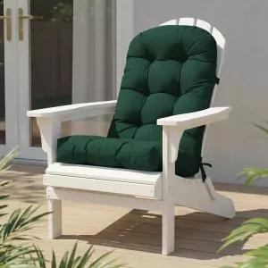 흔들의자 쿠션 타이가 달린 방수 파티오 의자 실내/외 가구용 등받이 패드 하이백 애디론댁 및 글라이더