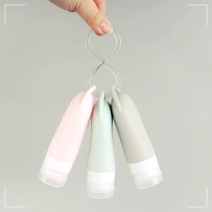 [2개구성] 필우커머스 휴대용 샴푸통 90ml 헬스가방용품 여행용공병 공병고리 수영장세면 DUWE4407E