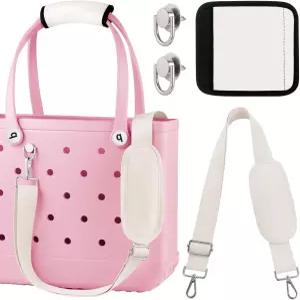 보그백용 OUTXE 스트랩 랩 XL 미디엄 보그 비치 고무 토트백 액세서리용 조절 가능한 크로스바디 숄더 롱