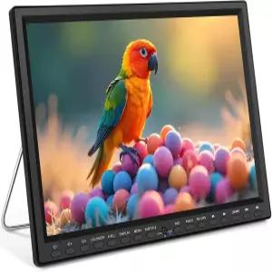 핫햇 자동차 DVD 플레이어 스테인리스 스틸 접이식 스탠드 포함 14.1인치 대형 화면 휴대용 서포트