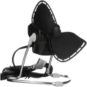 카프라모 치누크 2단 책상 선풍기 케이지 프리 청소하기 쉬운 부드러운 칼날 캐나다산 8.8인치 707CHBBX