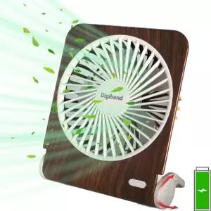 충전식 책상 선풍기 조용하고 225° 회전식 가정용 소형 USB