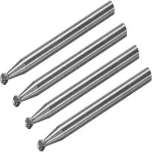 하핑턴 텅스텐 카바이드 로터리 파일 1/8인치 생크 싱글 컷 볼 모양 버 도구 2mm 다이아 다이 그라인더