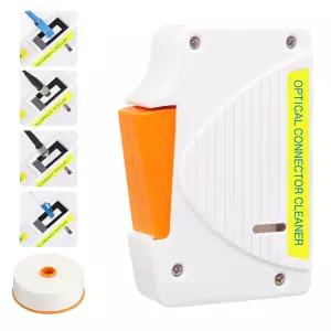 FC SC LC MU ST 단면 및 광 커넥터용 SAIVXian 광섬유 클리너 도구 클리닝 박스 예비 교체 코어 1개 포함