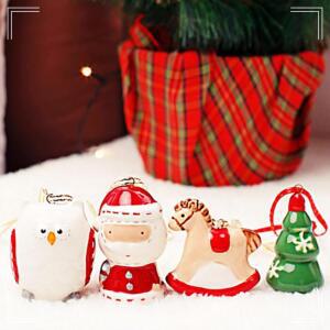 [2개구성] 걸이 4p 펜던트 현관문 면 홈 성탄 집 만들기 크리스마스 트리 인테리어 장식 소 벽 AWB3C6C4