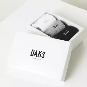 [닥스](강남점)DBSS6E004BK [남성페이크삭스3족] 솔리드 골지 페이크삭스 3족세트 양말