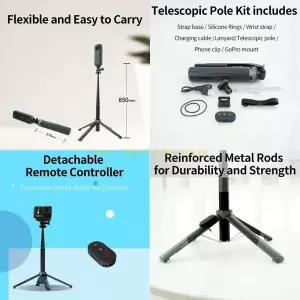 02DA 미니 셀카 스틱 무선 원격 제어 확장 카메라 GO 3/GO 3S 용 리모컨