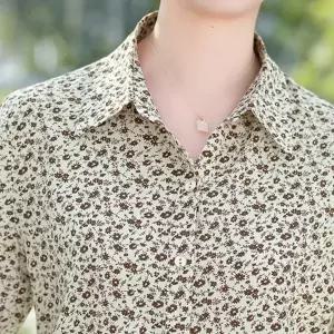 엄마 블라우스 빅사이즈 꽃무늬 캐주얼 중년 여성 블라우스 가을 상의