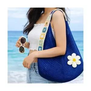 나들이 니트 그물 짜임 숄더백 여름 휴양지 에코 네트 백 가방 비치백