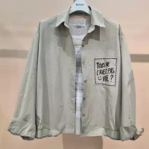 Destijl HC34 국내생산 점선포켓밑단시보리셔츠형점퍼 D2613jk18