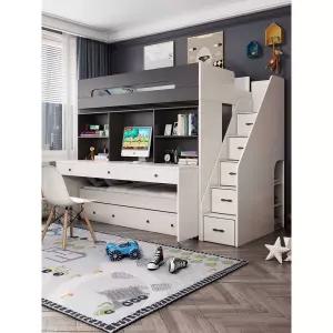 초등 학생 벙커 침대 2층 책상 복층 침실 원룸 기숙사