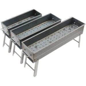 스테인레스 양꼬치 기계 숯불 40x15cm내부너비풀아웃에어도어 그릴 큐 구이