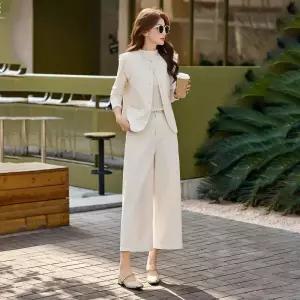 바지 봄 럭셔리 세트 슬림핏 여자정장세트 3종 원템1