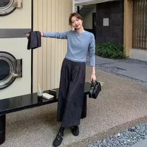 바지 세트 와이드 여자정장세트 세트+3종 원템1