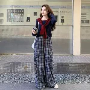 팬츠 상의 숄 + 와이드 여자정장세트 세트 원템1