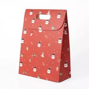 크리스마스 빨간 산타 종이백 24x32cm 10개 셀프웨딩