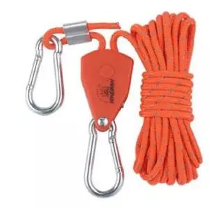 아웃도어 밧줄 휴대용 캠핑 로프 길이 조절 밧줄 다용도 장비 카라비너 빨랫줄 캠핑용 스트링 텐트 소품