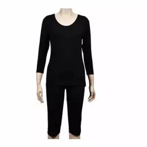 [라일리여성언더웨어] Rly 여성 8부 내의 상하 세트 겨울내의 여성홈웨어