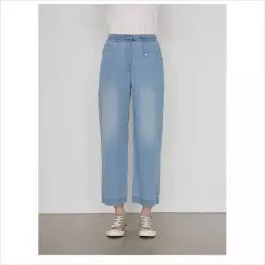 올리비아로렌 HC04 밴딩 와이드 데님 팬츠  VVCMP5M4271