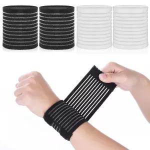 Thinp 4개 손목 압박 랩 남성용 고탄성 지지대 통기성 및 조절 가능 역도 헬스장 스포츠용 브레이스