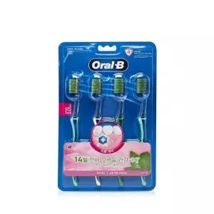 [오랄비] 고탄력 초미세모 그린티 칫솔 4개입(1세트)